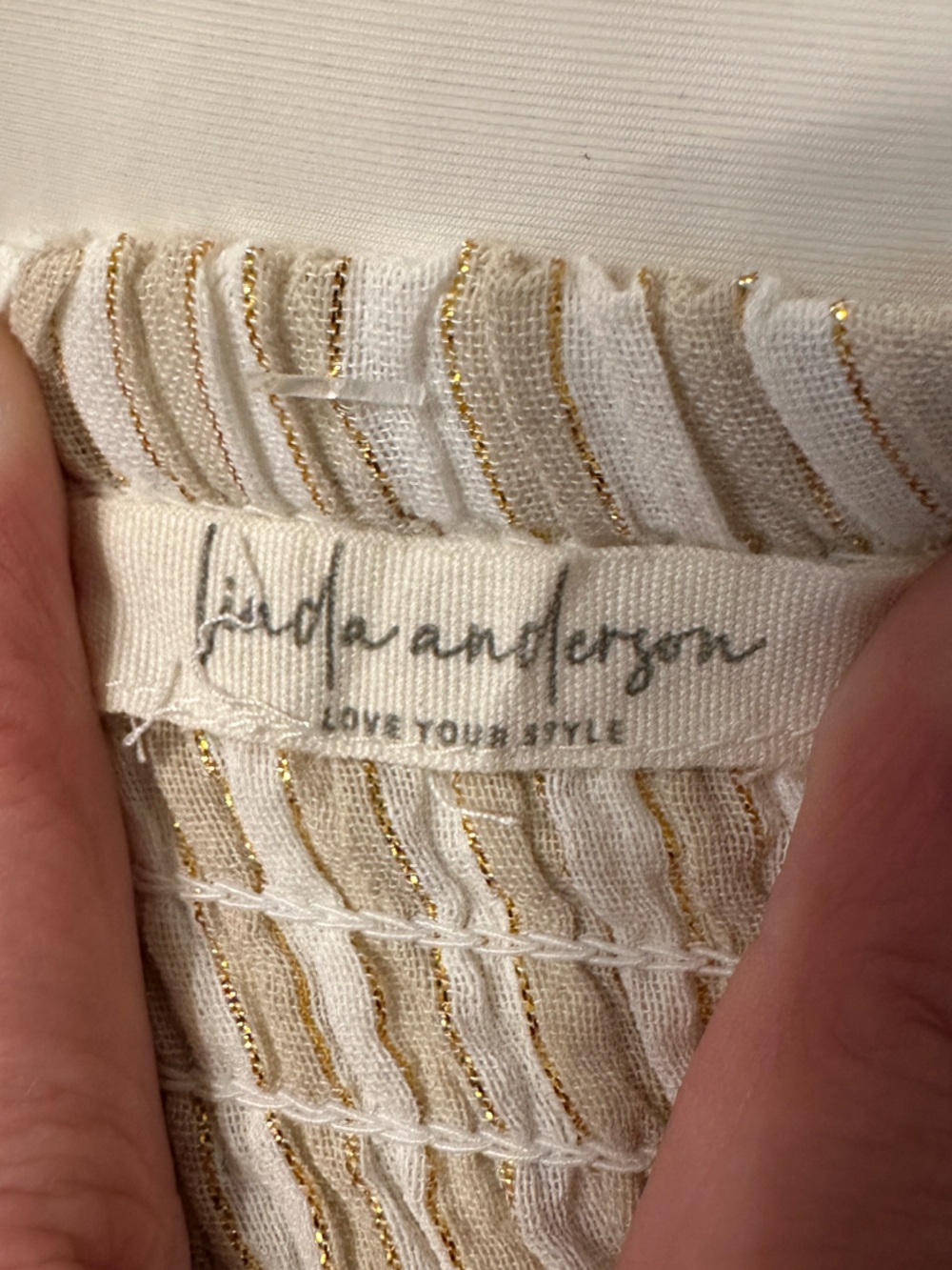 Linda Anderson Sandy Stripes Tiered Sundress - NWOT - Size XL (estimated) - Picture 10 of 14